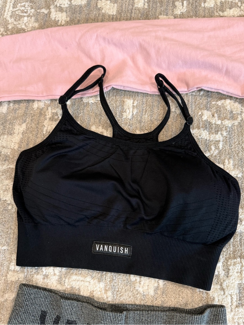 Vanquish Black Sports Bra - Size small